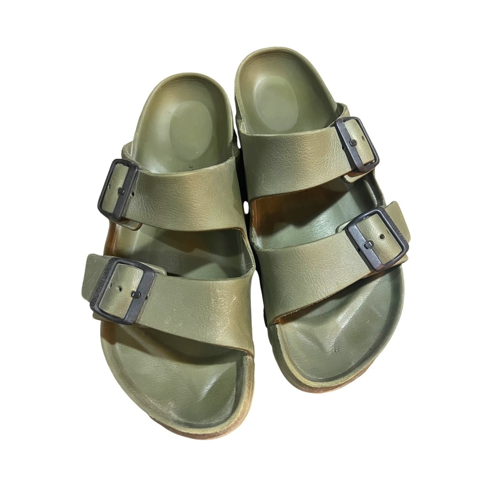 Birkenstock Arizona EVA Khaki Green Waterproof Slide Sandals 39 gorpcore beach